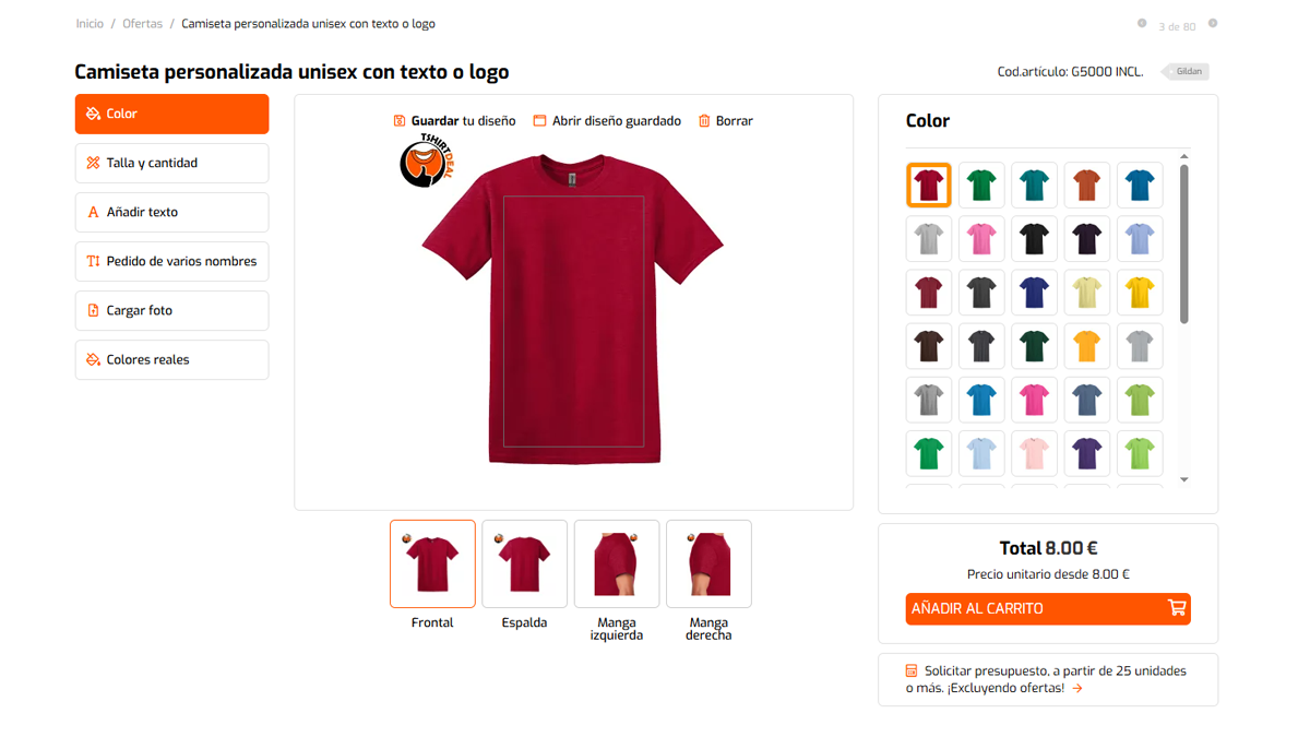 Ropa personalizada