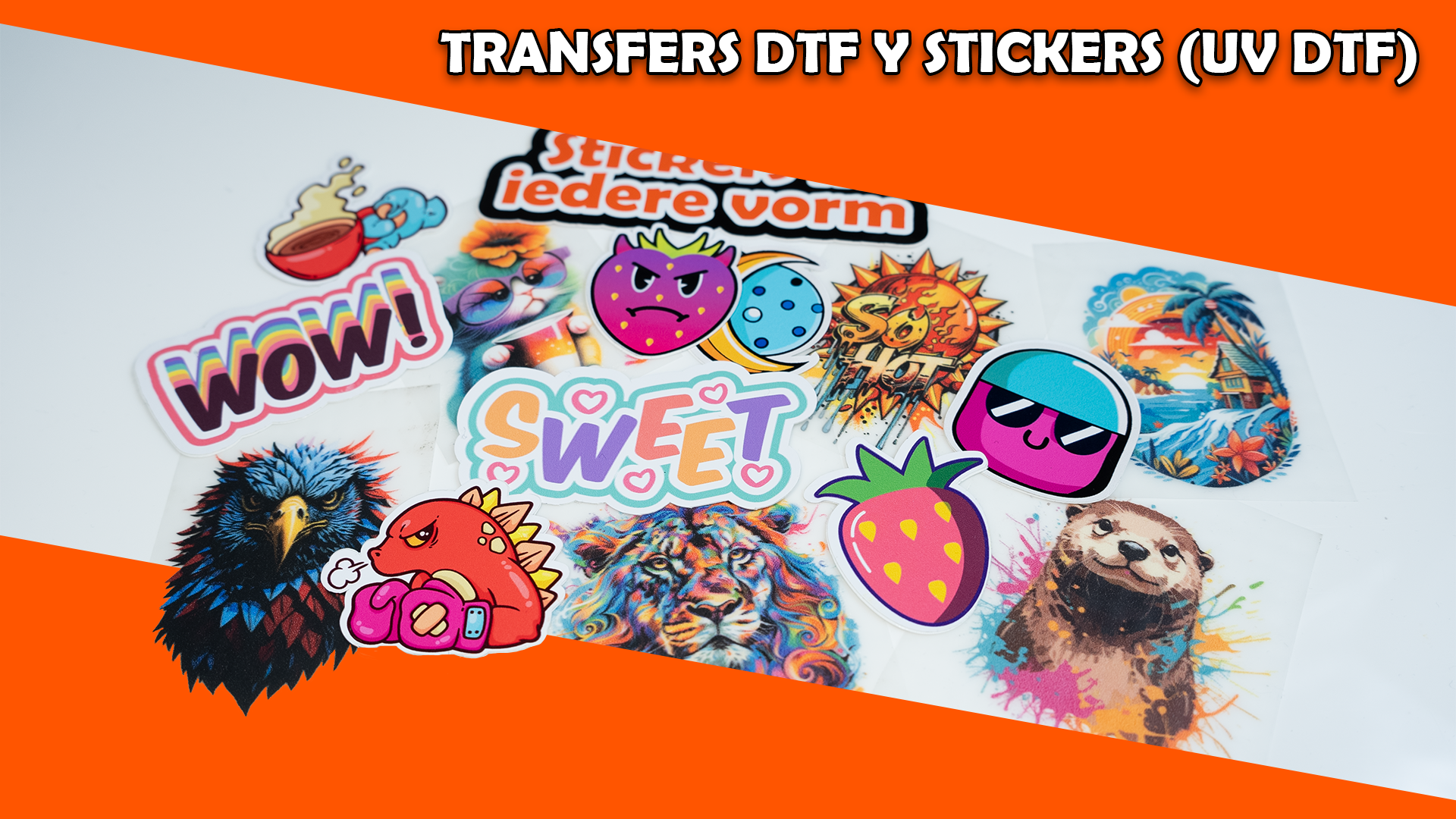 Transfers DTF y stickers (UV DTF)