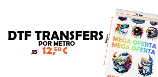 DTF Transfers por metros – Mega oferta 12 €