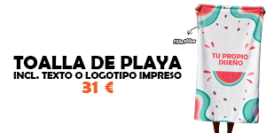 Toalla de playa personalizada 100 x 190 cm
