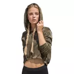 Dames camo cropped hoodie