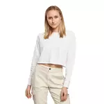 Dames terry cropped sweater